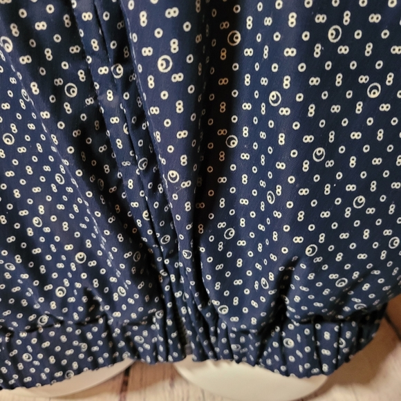 Women's Vintage Navy White IZOD zipper Jacket Size XL - Picture 3 of 6